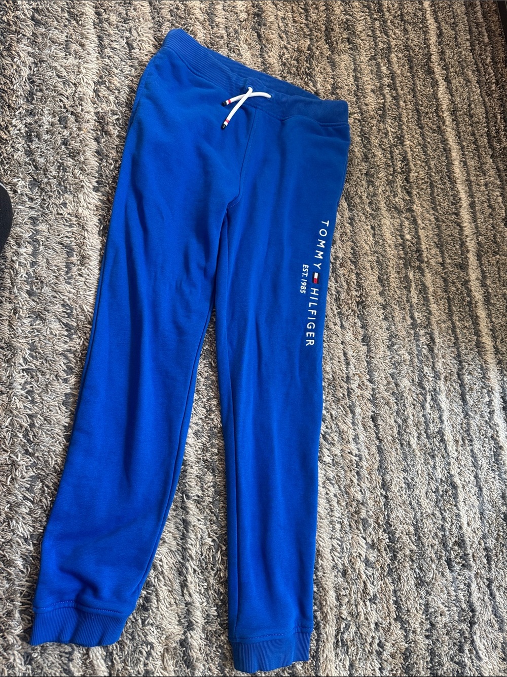 Tommy Hilfiger Royal Blue Logo Joggers for Kids